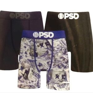 PSD 3-PK Blu Hunned/Solid Boxer Briefs